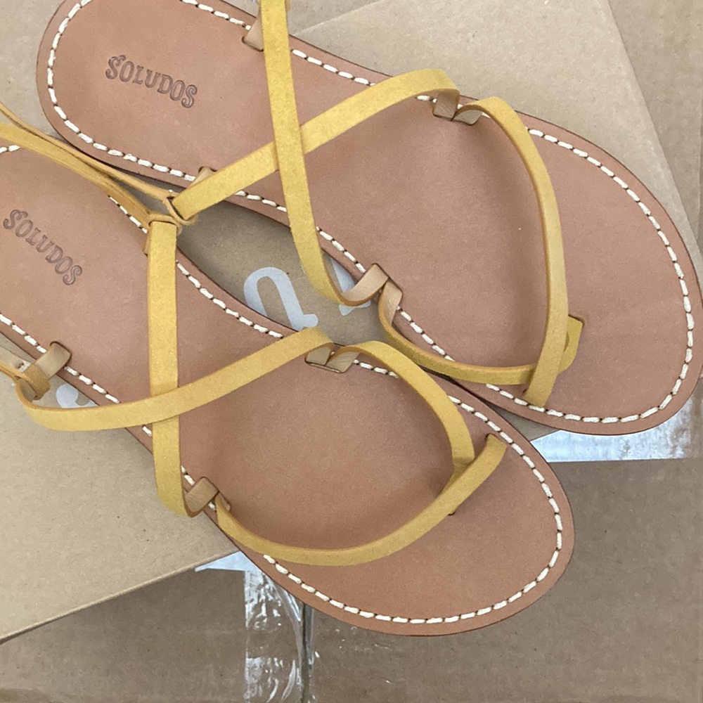 Soludos Zoe strappy sandal in marigold